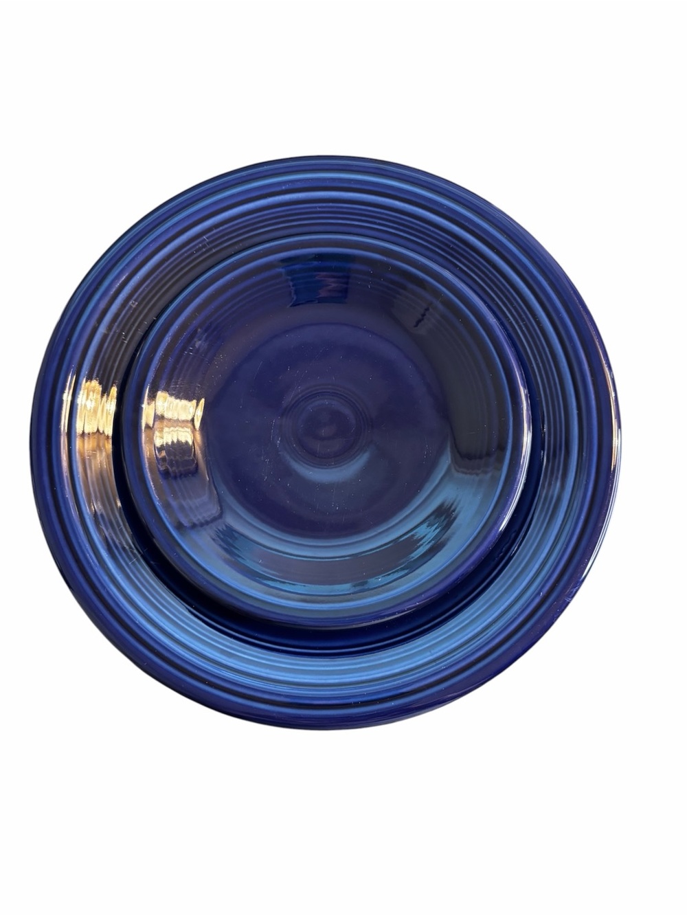 Fiesta Cobalt Blue Dinner & Salad Dessert Plate Set Homer Laughlin USA 2 Pc